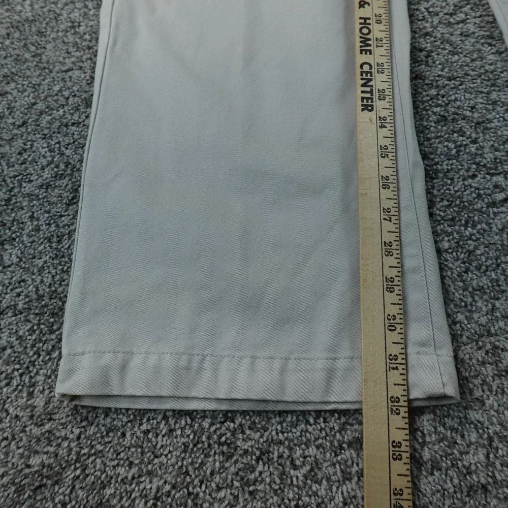 Gap Pants Mens 38X32 Beige Khaki Flat Front Chino Trouser‎ Classic Fit Wide Leg